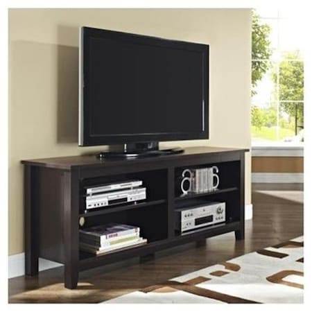Walker Edison Furniture Walker Edison W58CSPES 58 in. Wood TV Stand Espresso W58CSPES